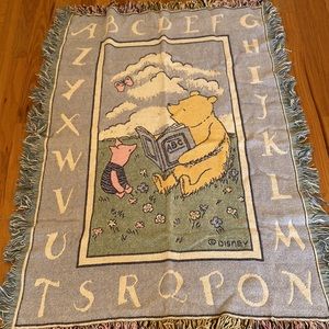 - Winnie the Pooh alphabet POOH jacquard baby blanket 36x48